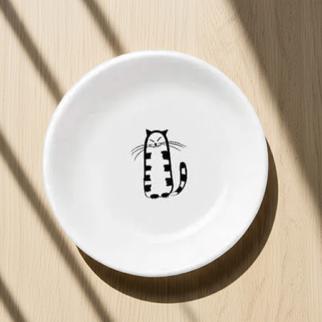 Cat Ceramic Mini Dish – Small Plates for Snacks