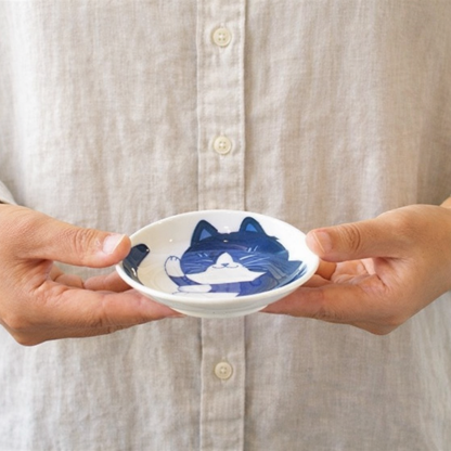 Japanese Style Cat Mini Snack Dishes– Set of 4