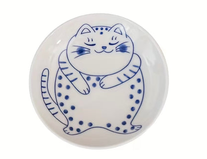 Japanese Style Cat Mini Snack Dishes– Set of 4