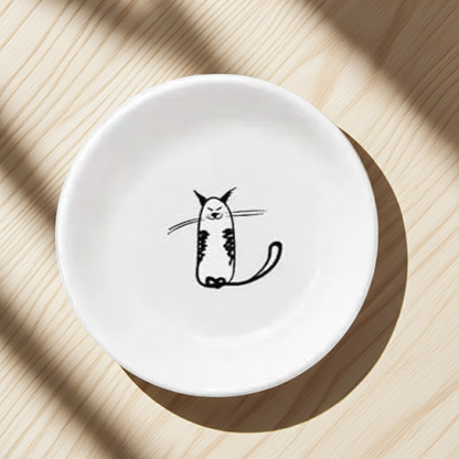 Cat Ceramic Mini Dish – Small Plate for Snacks
