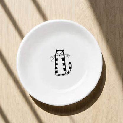 Cat Ceramic Mini Dish – Small Plate for Snacks