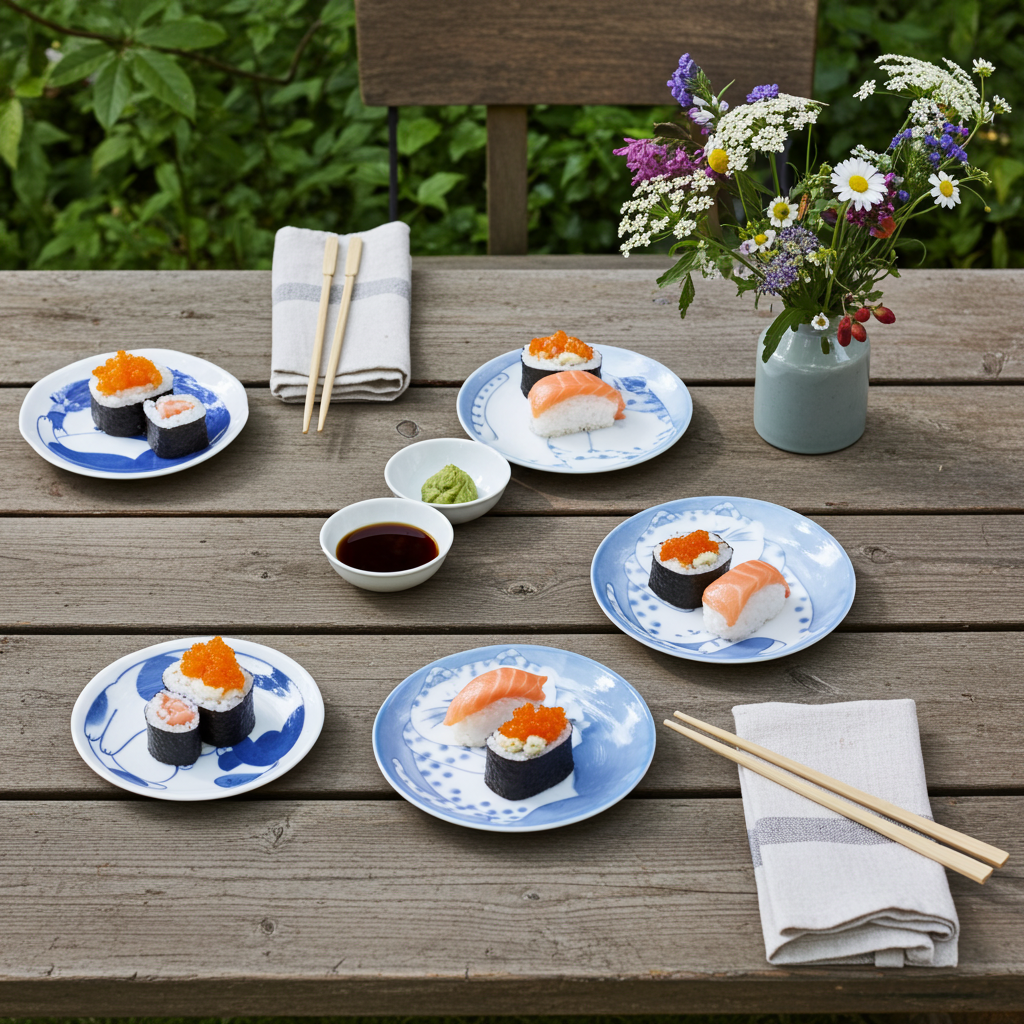 Japanese-Style Cat Snack Plates – Set of 4 Mini Ceramic Dishes